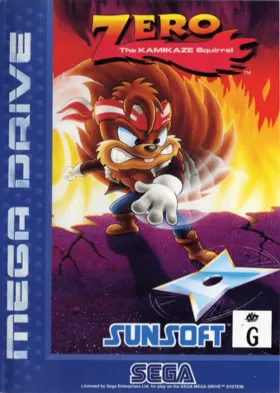 Zero the Kamikaze Squirrel (Europe) box cover front